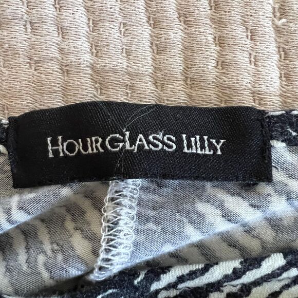 Hourglass Lilly Dress Womens XS/S Leaf Print Long Sleeve Midi Rayon Made in USA - Picture 7 of 12